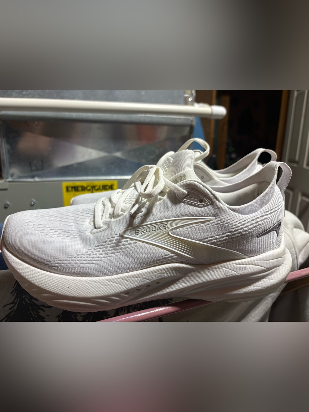 Brooks Women’s All-White Athletic Running Shoes